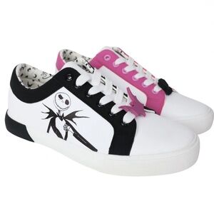 NWT Nightmare Before Christmas Women's Jack and Sally Low-Top Court Sneakers